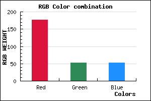 rgb background color #B13434 mixer