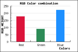 rgb background color #B15ADE mixer