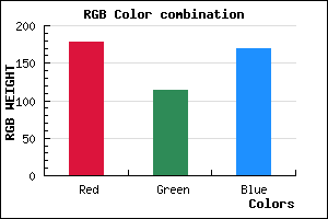 rgb background color #B272AA mixer