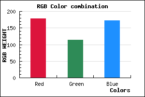 rgb background color #B272AC mixer