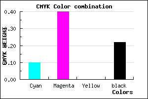 #B276C6 color CMYK mixer
