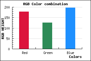 rgb background color #B27DC5 mixer