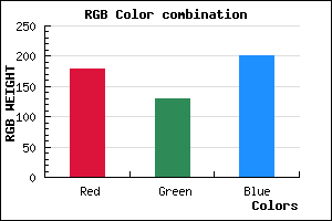 rgb background color #B281C9 mixer