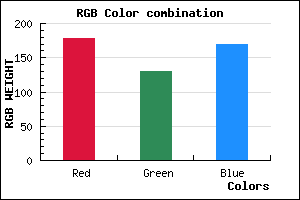 rgb background color #B282AA mixer