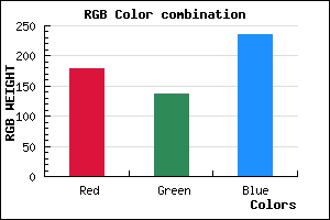 rgb background color #B288EC mixer