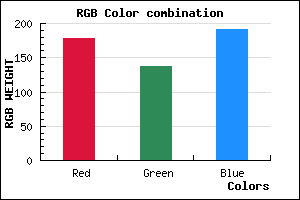 rgb background color #B289BF mixer