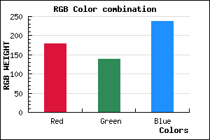 rgb background color #B28AEE mixer