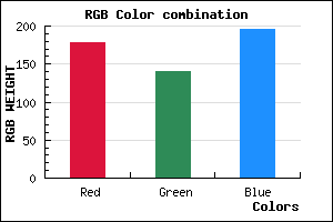 rgb background color #B28CC4 mixer