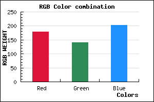 rgb background color #B28CCA mixer