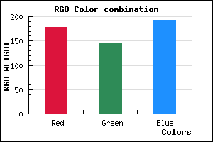 rgb background color #B290C0 mixer
