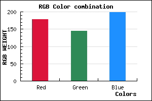 rgb background color #B290C6 mixer