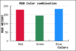 rgb background color #B291B7 mixer