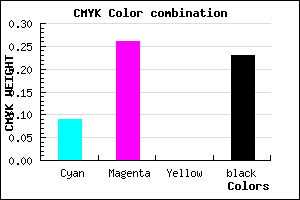 #B292C4 color CMYK mixer