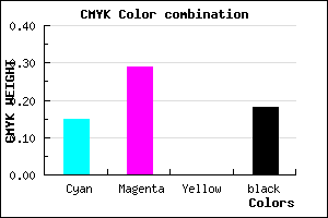 #B296D2 color CMYK mixer
