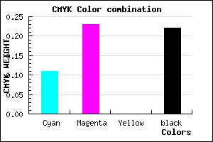#B299C7 color CMYK mixer