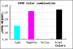 #B29CC6 color CMYK mixer