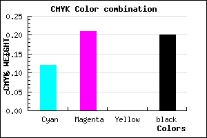#B2A1CB color CMYK mixer