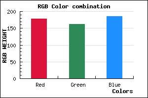 rgb background color #B2A2BA mixer