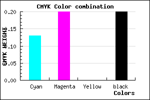 #B2A5CD color CMYK mixer