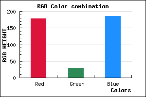 rgb background color #B21DBA mixer