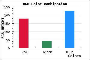 rgb background color #B22CE2 mixer