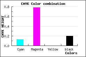 #B22DCD color CMYK mixer