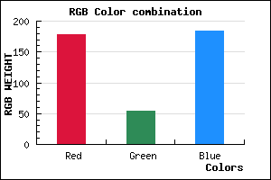 rgb background color #B236B8 mixer