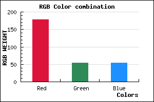 rgb background color #B23636 mixer