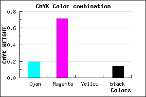 #B23FDB color CMYK mixer
