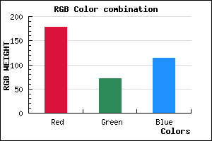 rgb background color #B24872 mixer