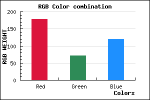 rgb background color #B24877 mixer