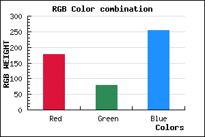 rgb background color #B24FFD mixer