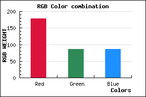 rgb background color #B25656 mixer