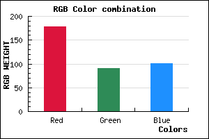 rgb background color #B25A65 mixer