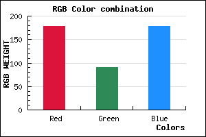 rgb background color #B25AB2 mixer