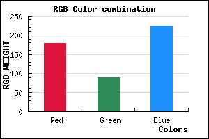 rgb background color #B25AE0 mixer