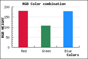 rgb background color #B36BB2 mixer