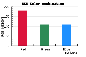 rgb background color #B36C6C mixer