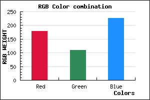 rgb background color #B36DE3 mixer