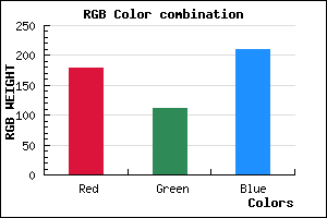 rgb background color #B370D2 mixer