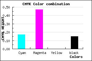 #B372D8 color CMYK mixer