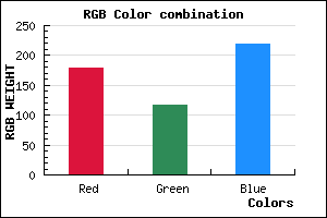 rgb background color #B375DB mixer