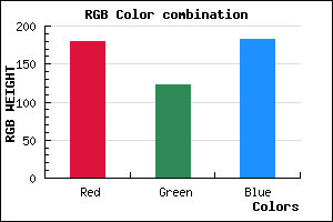 rgb background color #B37BB7 mixer