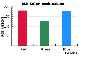 rgb background color #B37FB0 mixer