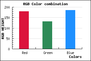 rgb background color #B383B9 mixer