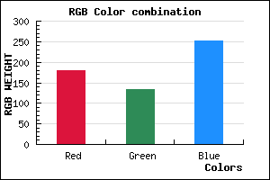 rgb background color #B385FB mixer