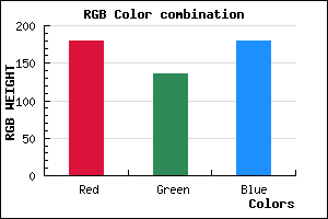 rgb background color #B388B4 mixer