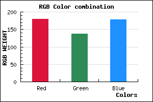 rgb background color #B389B2 mixer