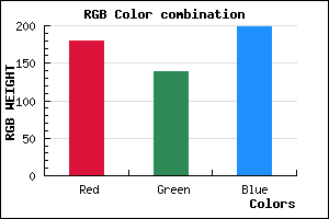 rgb background color #B38AC6 mixer
