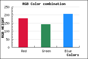 rgb background color #B38ECE mixer